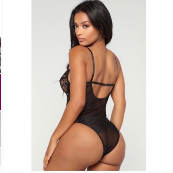 Fashion Nove Hopeless Romantic Teddy - Black - Picture 12 of 12